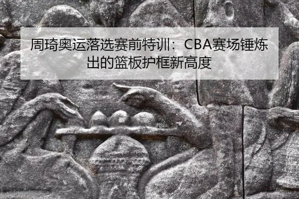 周琦奥运落选赛前特训：CBA赛场锤炼出的篮板护框新高度