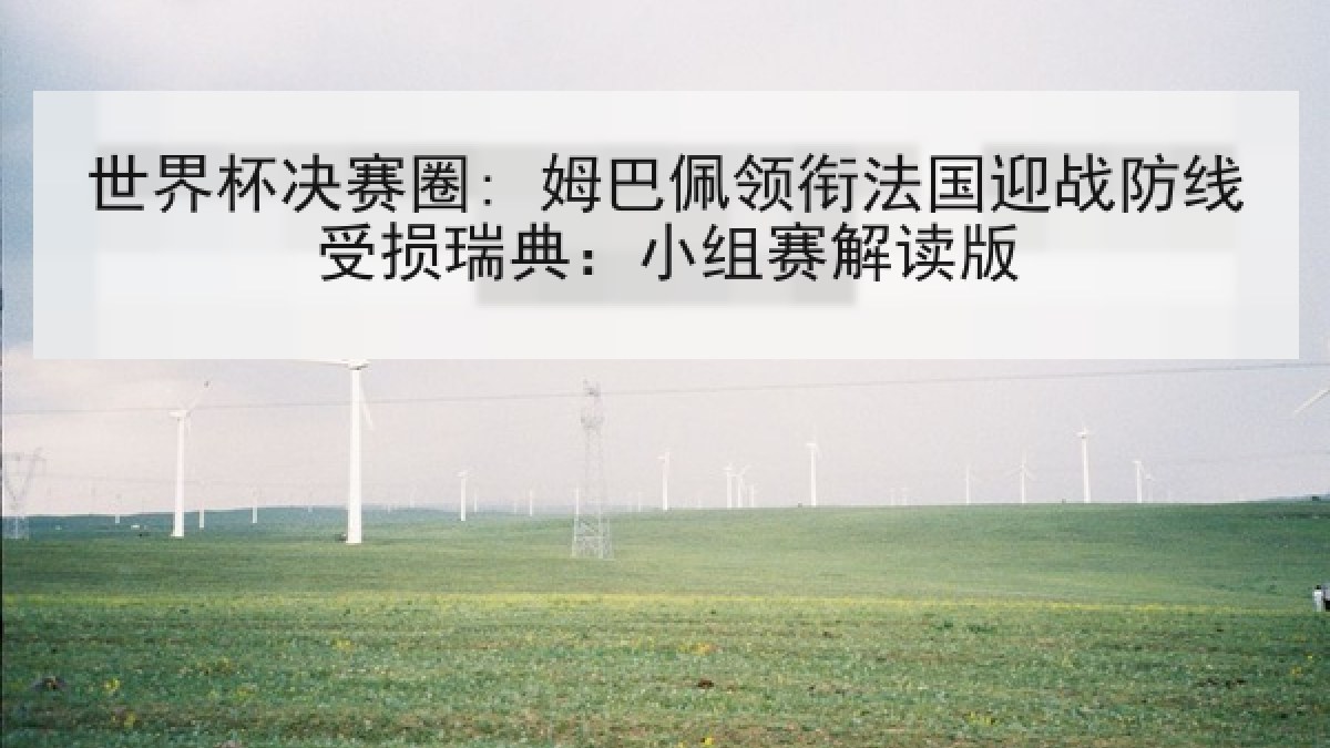 世界杯决赛圈: 姆巴佩领衔法国迎战防线受损瑞典：小组赛解读版